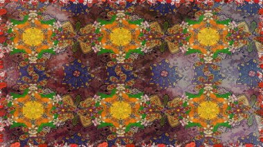 Raster 'ın taze dokusu. Yumuşak fayans. Paketleme, tekstil, duvar kâğıdı için çiçek eskizi. Yumuşak pamuk tasarımı. Klasik çiçek deseni.