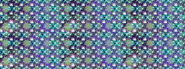 Raster illüstrasyonundaki çiçek desenli çizim. Mor renklerde. Raster illüstrasyonu. Güzel kumaş deseni.