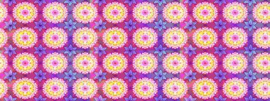 Çiçekli çizim şekli. Renkli Bahar Teması eskiz kalıbı. Pembe renkli çiçekler. Düz Çiçek Elementleri Tasarımı.