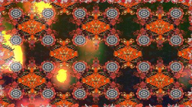 Raster Şirin kumaş deseni. Renkli Bahar Temalı Kusursuz Arkaplan. Kusursuz bir mahsul. Düz Çiçek Elementleri Tasarımı.