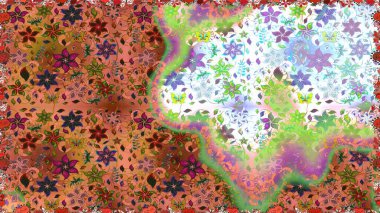 Raster deseni. Çiçek arkaplan. - Tarafsız çiçekler. Çiçek kolajı. Küçük çiçekte güzel bir desen var. Çiçek kompozisyonu. Doğa.