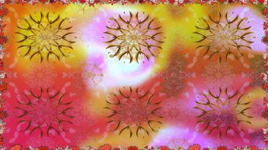 Şatafatlı bahar bahçesi dokusu. Raster illüstrasyonu. Çiçek deseni. Pembe renkli çiçekler. Çiçekler pembe renklerde pürüzsüz.