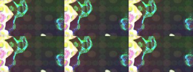 Küçük çiçekteki sevimli çiçek deseni. Tony 'nin kumaş kalıbını çiz. Modaya uygun kumaş deseni. Raster illüstrasyonu.