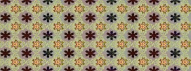 Eskiz modeli etnik tasarım. Çiçekleri, deniz kabukları, mandalaları ve suluboya efektleriyle donanma geçmişi. Yatak çarşafları, ceket, paket tasarımı, kumaş ve moda kavramları için tekstil baskısı.