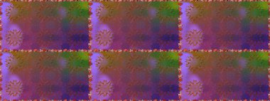 Çiçekli karalama şeklinde Raster çiçek deseni. Kahverengi renkli çiçekler. Yumuşak, yaz çiçekli arka plan.