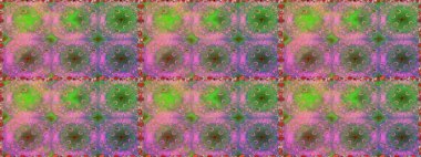 Küçük çiçekteki sevimli çiçek deseni. Yeşil renkte çiçekler.