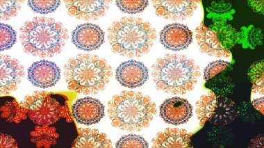 Nazikçe, bahar çiçekleri beyaz renklerde. Raster illüstrasyonu. Raster çiçek desenli ve çiçekli..