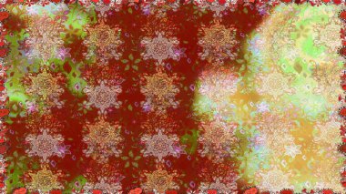 Çiçek arkaplan. Güzel kumaş deseni. Kusursuz raster deseni.