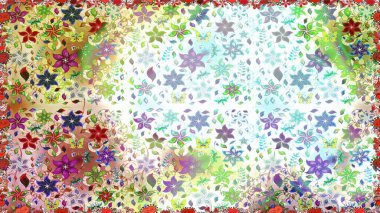 Parmak izi, kumaş, duvar kâğıdı, tekstil için raster dokusu. Renkli grunge, koloni çiçekleri ile soyut bir arka plan oluşturur. İşlemeli çiçek desenli..
