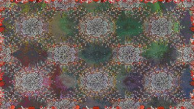 Düz Çiçek Elementleri Tasarımı. Gri renkli çiçekler. Sevimli çiçek raster deseni. Kusursuz Renksiz Bahar Teması Kusursuz Arkaplan.