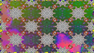 Güzel çiçek desenli küçük çiçek. Çiçekler, suluboya ile sorunsuz çiçek desenli. Raster desen.