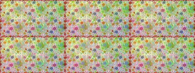 Raster illüstrasyonu. Kusursuz çiçek deseni. Tarafsız renklerde Asyalı tekstil.