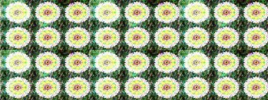 Eskiz klasiği. Renkli Bahar Teması eskiz kalıbı. Raster Şirin kumaş deseni. Düz Çiçek Elementleri Tasarımı.