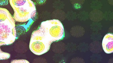 Sevgililer günü ve tebrik kartı konsepti için şık bir davetiye. Üst manzara, yumuşak stil. Çiçek kompozisyonu, el boyası, hassas şablon. Yeşil renkte manzaralı çiçek deseni.