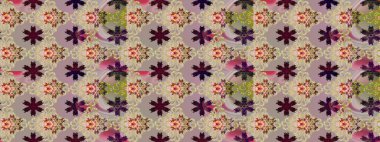 Bej renkli çiçekler. Gömlek, arka plan modelini çiz. Tropik çiçekler.