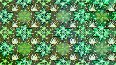 Küçük çiçekteki sevimli çiçek deseni. Yeşil ve nötr renkte çiçekler.