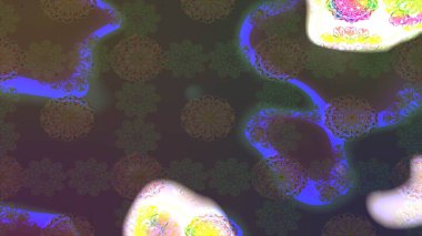 Renkli Bahar Teması eskiz kalıbı. Güzel kumaş deseni. Karalama çiçeği. Düz Çiçek Elementleri Tasarımı. Zentangle soyut çiçekleri. Raster illüstrasyonu.