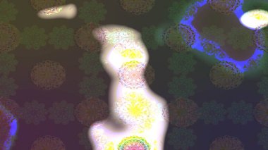 Çiçek deseni duvar kağıdı, desen dolguları ve web sayfası arka planı için kullanılabilir. Şekil verilmiş çiçeklerle eskiz deseni. Süslü zentangle çizim dokusu, soyut çiçeklerle süslenmiş..