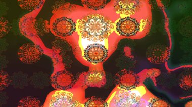 Küçük çiçekte güzel bir çiçek deseni var. Raster deseni. Çiçekli çiçek deseni, suluboya..