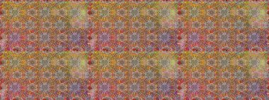 Renkli Bahar Temalı Kusursuz Arkaplan. Kahverengi renkli çiçekler. Çiçekle kusursuz desen. Düz Çiçek Elementleri Tasarımı.