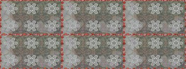 Düz Çiçek Elementleri Tasarımı. Gri renkli çiçekler. Renkli Yaz Temalı Kusursuz Arkaplan. Çiçekli pürüzsüz retro desen.