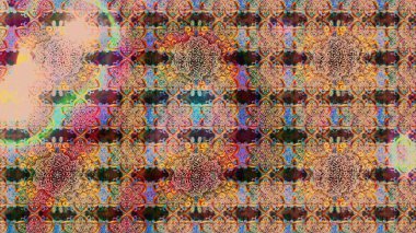 Tekstil, kumaş, ambalaj, hatıra defteri için hoş bir çiçek arkaplanı. Elle çizilmiş çiçek desenli Raster çizimi. Çocuksu tasarım. Kahverengi ve bej arkaplanda.