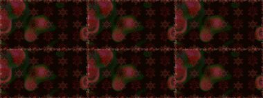 Yumuşak, bahar çiçekleri siyah renklerde. Çiçekli karalama şeklinde Raster çiçek deseni. Raster illüstrasyonu.