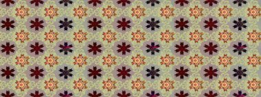 Renkli Bahar Teması eskiz kalıbı. Raster illüstrasyonu. Tarafsız ve gri renklerde çiçekler. Çiçekli çiçek deseni, suluboya. Düz Çiçek Elementleri Tasarımı.