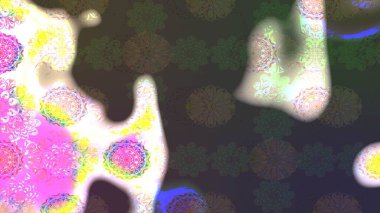 Hoş bir çiçek geçmişi var. Güzel kumaş deseni. Raster illüstrasyonu. Küçük çiçekte çizim deseni.