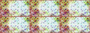 Parmak izi, kumaş, duvar kâğıdı, tekstil için raster dokusu. İşlemeli çiçekli, dikişsiz desen. Renkli grunge koloni çiçekleri ile soyut arkaplanı zenginleştirir.