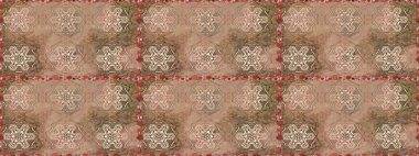 Küçük çiçekteki sevimli çiçek deseni. Modaya uygun kumaş deseni. Kusursuz Tony kumaş deseni. Raster illüstrasyonu.