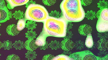 Suluboya etkisi. Botanik çizim kalıbı. Organik elementler. Raster deseni.