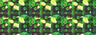 Moda baskıları için zarif bir şablon. Halk tarzı. Modern çiçek arkaplanı. Parlak renkli çiçekleri ve yeşil yaprakları olan harika bir çiçek deseni..