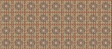 Altın karalama fantezi yapraklarından Raster soyut çiçek çelengi ve kahverengi, bej ve gri renkte çiçek. El yapımı dekoratif çerçeve, albüm kapağı, tebrik kartı, klasik Art deco tarzı.