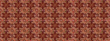 Şam, tasarım için kusursuz desen. Kahverengi renklerde, altın elementlerle pürüzsüz desen.