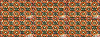 Kusursuz altın desen. Kahverengi renklerde, altın elementlerle kusursuz desen. Raster doğulu süsü.