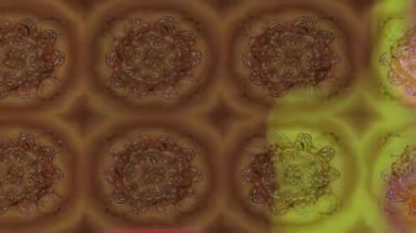 Renkli unsurlarla hareketli arka plan görüntüleri. Çiçekler. Eski model. Bayrak tarzı. Video kaydı. Şablon. Döngü. Kusursuz..