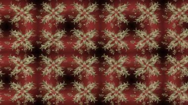 Renkli unsurlarla hareketli arka plan görüntüleri. Çiçekler. Eski model. Bayrak tarzı. Video kaydı. Şablon. Döngü. Kusursuz..