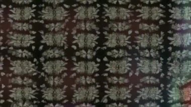 Renkli unsurlarla hareketli arka plan görüntüleri. Çiçekler. Eski model. Bayrak tarzı. Video kaydı. Şablon. Döngü. Kusursuz..