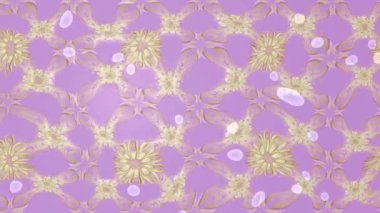 Renkli unsurlarla hareketli arka plan görüntüleri. Çiçekler. Eski model. Bayrak tarzı. Video kaydı. Şablon. Döngü. Kusursuz..