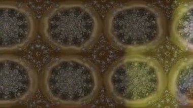 Renkli unsurlarla hareketli arka plan görüntüleri. Çiçekler. Eski model. Bayrak tarzı. Video kaydı. Şablon. Döngü. Kusursuz..