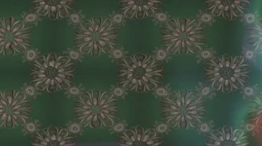 Renkli unsurlarla hareketli arka plan görüntüleri. Çiçekler. Eski model. Bayrak tarzı. Video kaydı. Şablon. Döngü. Kusursuz..