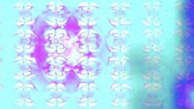 Renkli unsurlarla hareketli arka plan görüntüleri. Çiçekler. Eski model. Bayrak tarzı. Video kaydı. Şablon. Döngü. Kusursuz..