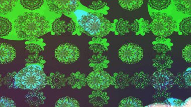 Sabıka fotoğraflarında, bebek kıyafetlerinde, duvar kâğıtlarında, paket kutularında falan kullanılabilir. Zarif, parlak ve eskiz yeşil ve gri çiçek desenli tasarım.