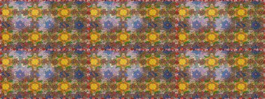 Raster Hip kumaş deseni. Kusursuz Vintage Çiçek Deseni.