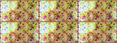 Raster şirin küçük çiçek desende. Çiçekli bahar çiçek arka plan. Rengarenk illüstrasyon. Şık moda için şablon yazdırır. Küçük renkli çiçekler.