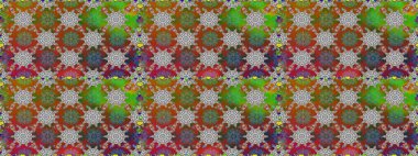 Düz Çiçek Elementleri Tasarımı. Güzel, pürüzsüz bir desen. Raster çiçekli arka plan. Renkli Yaz Temalı Kusursuz Arkaplan. Güzel kumaş deseni. Yazdır.