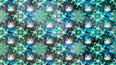 Raster - stok. Mavi ve gri çiçekli eskiz deseni, suluboya çiçek deseni, sevimli çiçek, duvar kağıdı, kart veya kumaş için fayanslı.