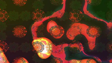 Raster Güzel kumaş deseni. Raster suluboya deseni, narin çiçekler, gri ve kahverengi çiçekler, tebrik kartı şablonu..