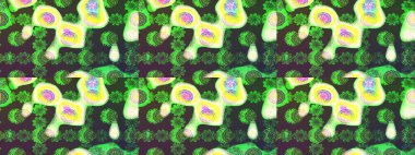 Suluboya etkisi. Organik elementler. Botanik çizim kalıbı. Raster deseni.